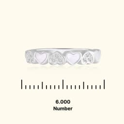 Sterling Silver Stackable Heart Ring