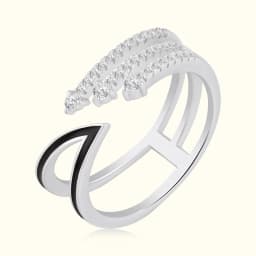 Silver Open-Shank Ring
