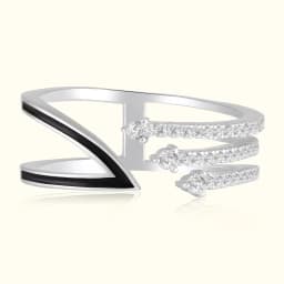 Silver Open-Shank Ring