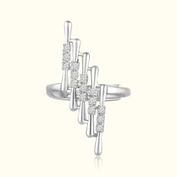 Silver Waves Ring