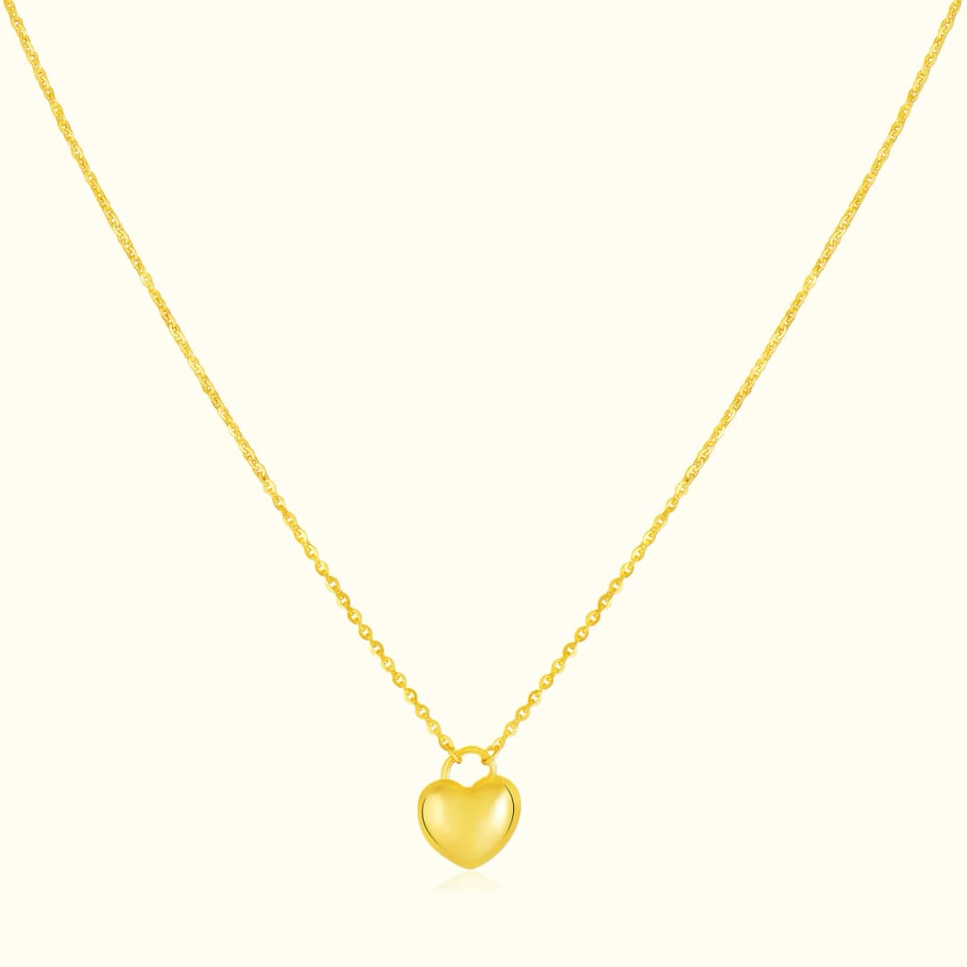 18CT Gold Heart Chain