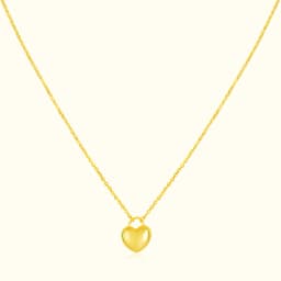 18CT Gold Heart Chain