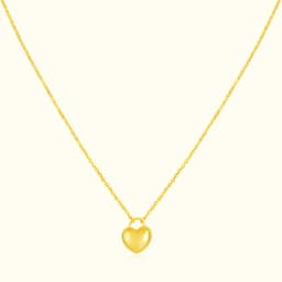 18CT Gold Heart Chain