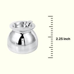 Pure Silver Tuploti Diya Pooja Set