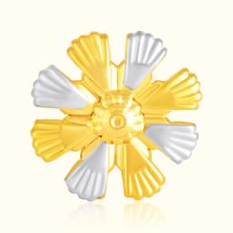 Kesar Two-Tone Ganpati Flower