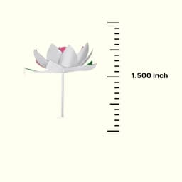 Elegant Silver Pink Flower