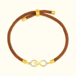 9CT Infinity Gold Band Bracelet