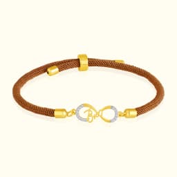 9CT Infinity Gold Band Bracelet