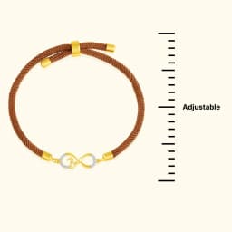 9CT Infinity Gold Band Bracelet