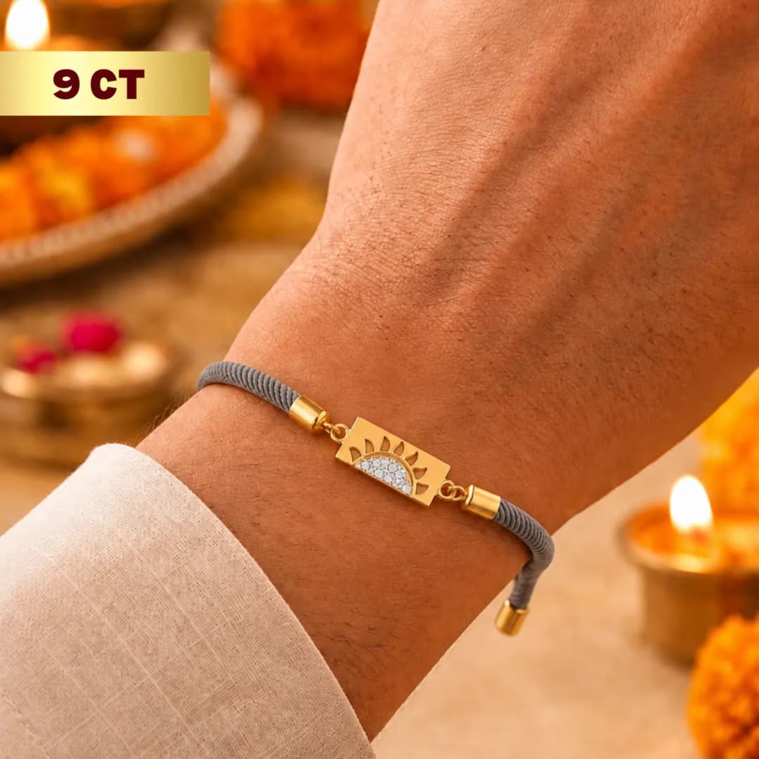9CT Yellow Gold Sun Band Bracelet