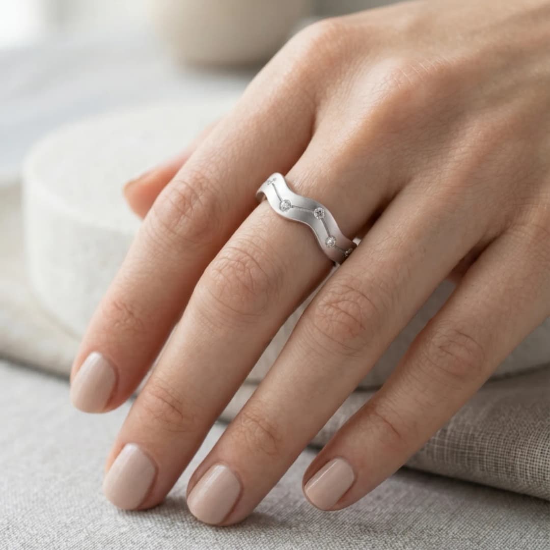 Silver Halo Ring