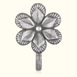 Daisy Silver Oxidized Nath