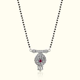 Oxidised Silver Kolhapuri Pendant Mangalsutra