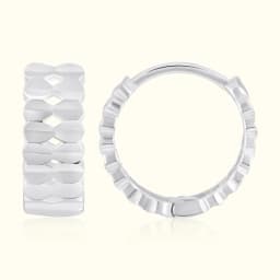Silver Textured Openwork Bali
