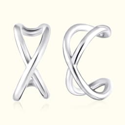 Silver Twisted Ear Cuff