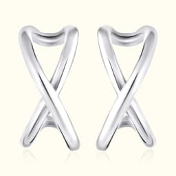 Silver Twisted Ear Cuff