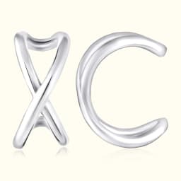 Silver Twisted Ear Cuff
