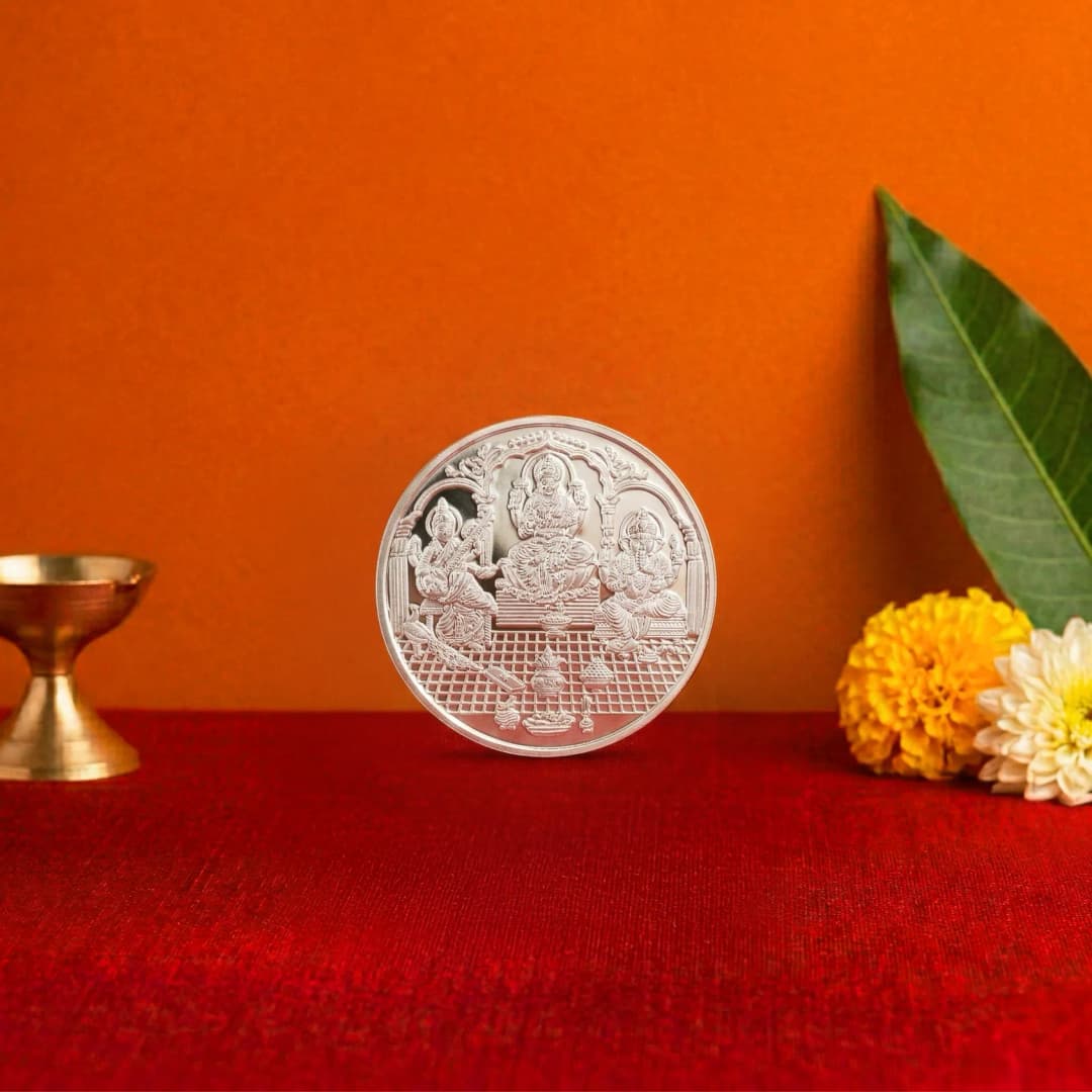 5 Gram 999 Trimurti Pure Silver Coin