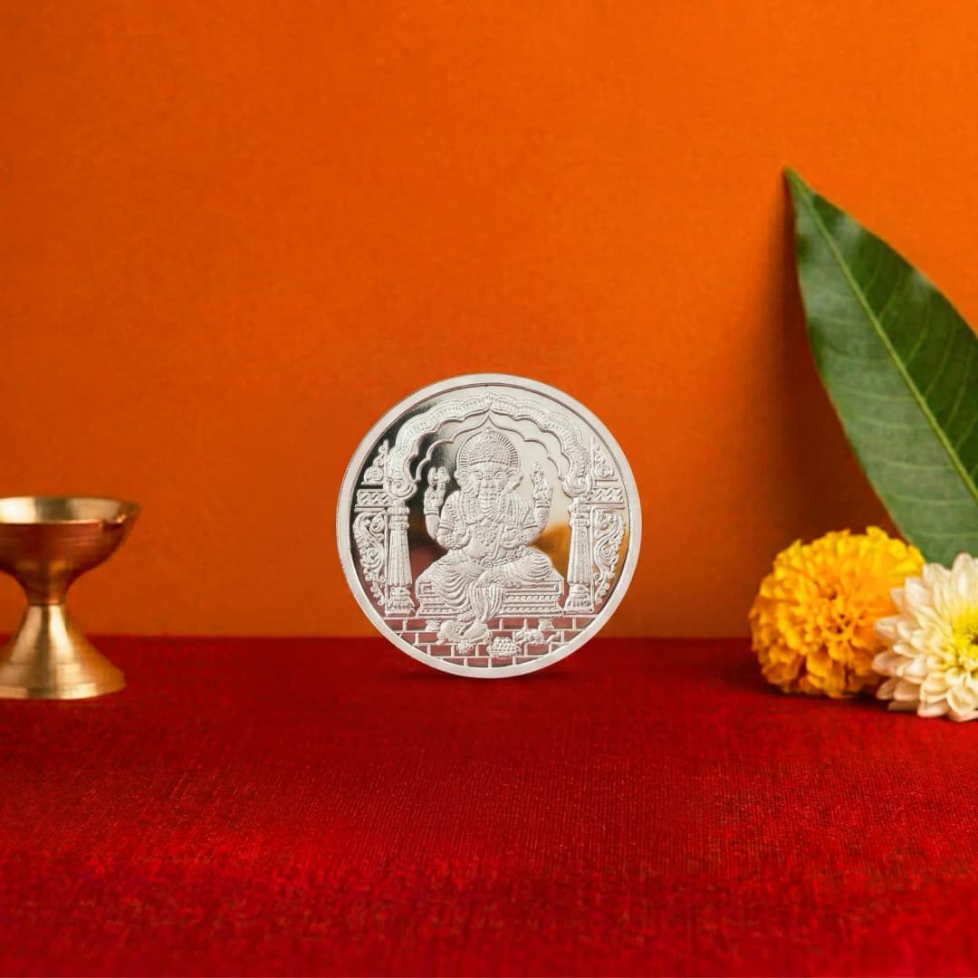10 Gram 999 Ganpati Pure Silver Coin