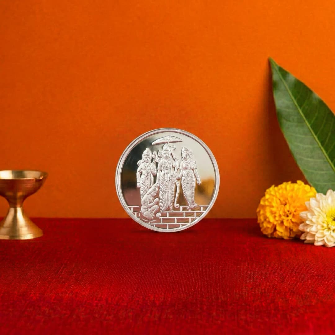 Sacred Jai Shri Ram Mandir Silver Coin