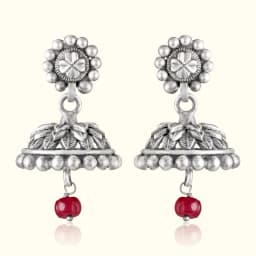 Gulzar Oxidised Silver Jhumka