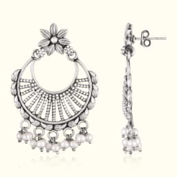 ChandBali Oxidised Silver Earrings