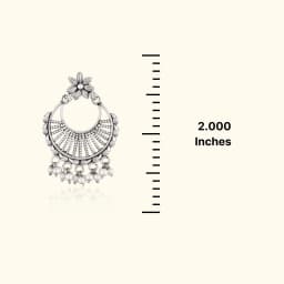 ChandBali Oxidised Silver Earrings