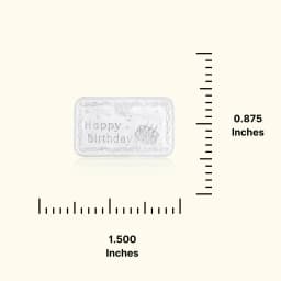 Happy Birthday Engraved 999 Silver Biscuit