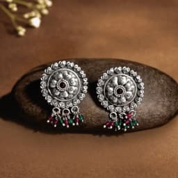 Timeless Oxidised Silver Earrings
