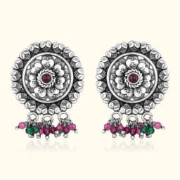 Timeless Oxidised Silver Earrings