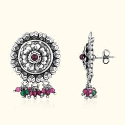 Timeless Oxidised Silver Earrings
