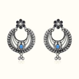 Artistic Oxidised Silver Earrings