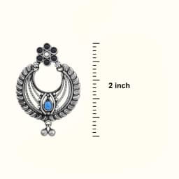 Artistic Oxidised Silver Earrings