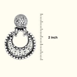 Oxidized Silver Wave Earrings