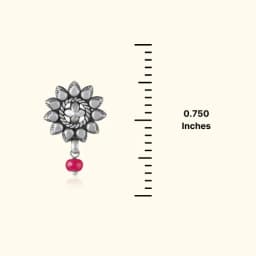 PetalBurst Oxidised Silver Drops