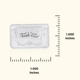 Thank You Engraved 999 Silver Biscuit