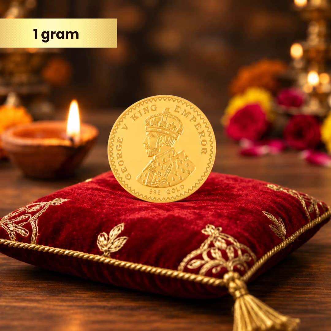 1 Gram 24KT (999) King Pure Gold Gift Coin