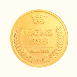 0.5 Gram 24KT (999) Pure Gold Coin