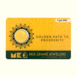 2 Gram 24KT (995) Pure Gold Coin