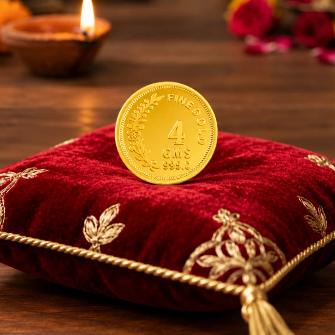 4 Gram 24KT (995) Pure Gold Coin