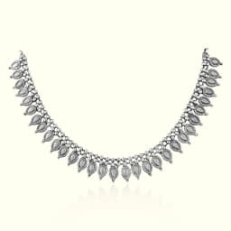 Royal Oxidised Silver Necklace