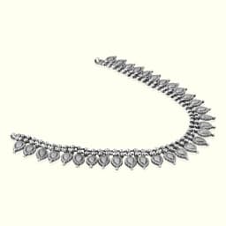 Royal Oxidised Silver Necklace