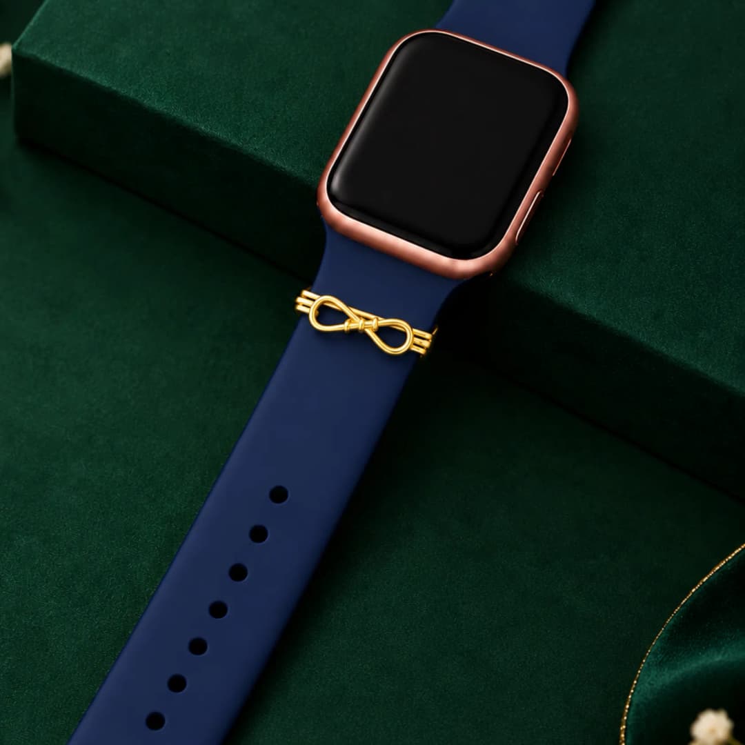 Silver Infinity Knot Gold Watch Band