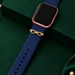 Silver Infinity Knot Gold Watch Band