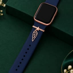 Silver Star & Wing Rose Gold Watch Band