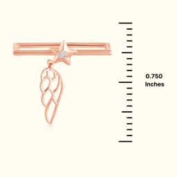 Silver Star & Wing Rose Gold Watch Band