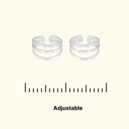 Classic Three Line Silver Toe Ring