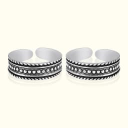 Nova Silver Toe Ring