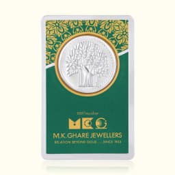 1 Gram 999 Kalpvruksh Pure Silver Gift Coin