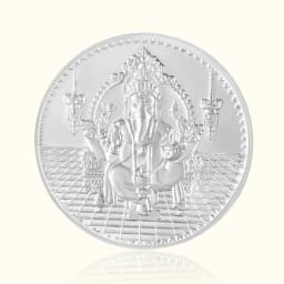 1 Gram 999 Ganpati Pure Silver Gift Coin